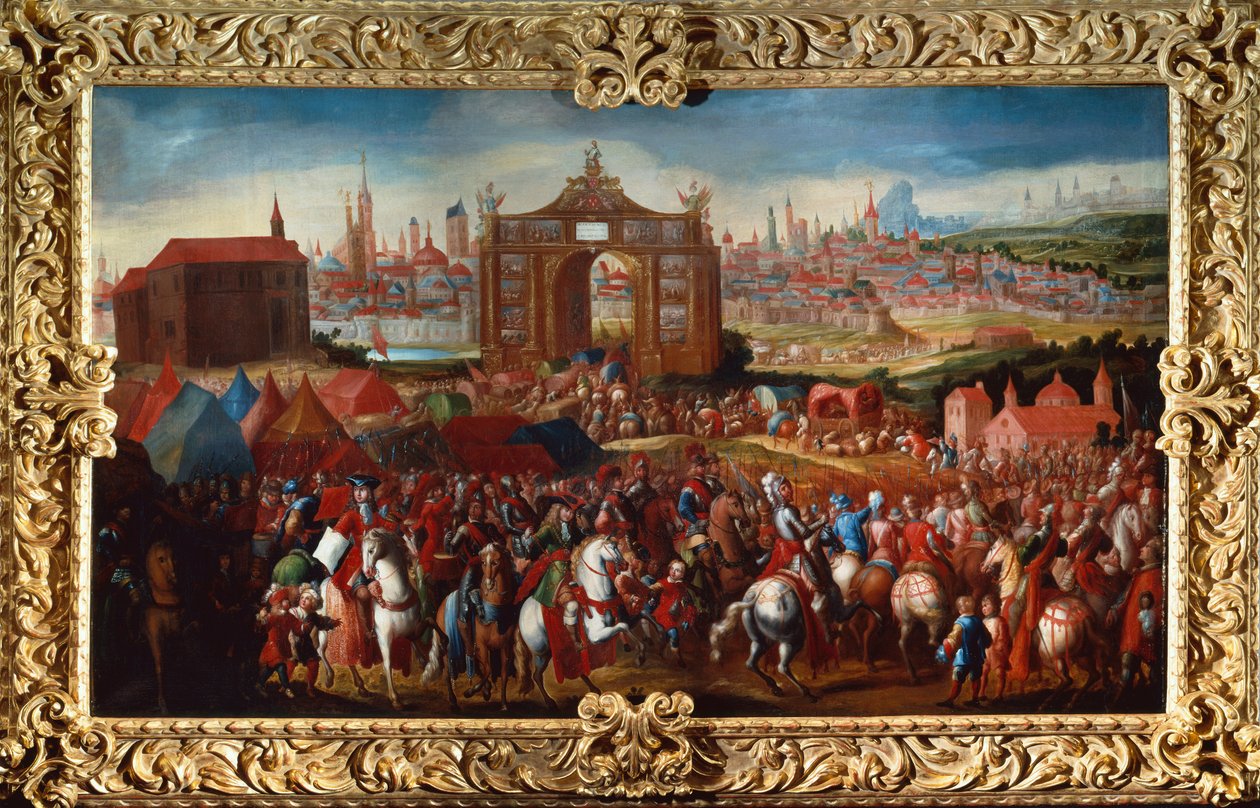 Diadali ünnepségek (olaj, vászon) alkotó: Bernardo Polo