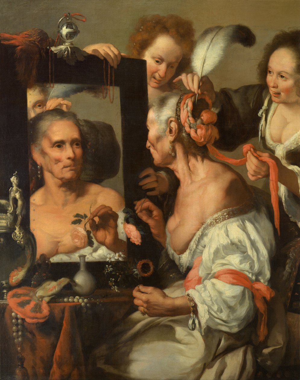 A mulandóság allegóriája (Old Coquette) alkotó: Bernardo Strozzi