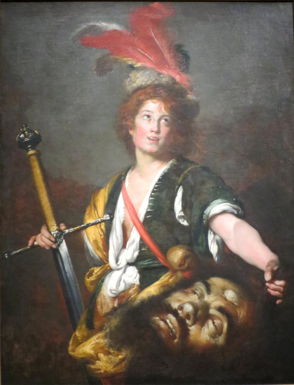 Dávid Góliát fejével alkotó: Bernardo Strozzi