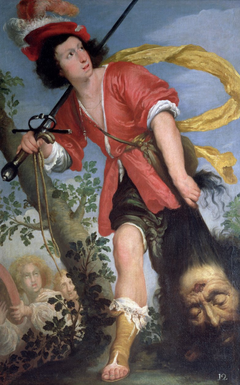 Dávid Góliát fejével alkotó: Bernardo Strozzi