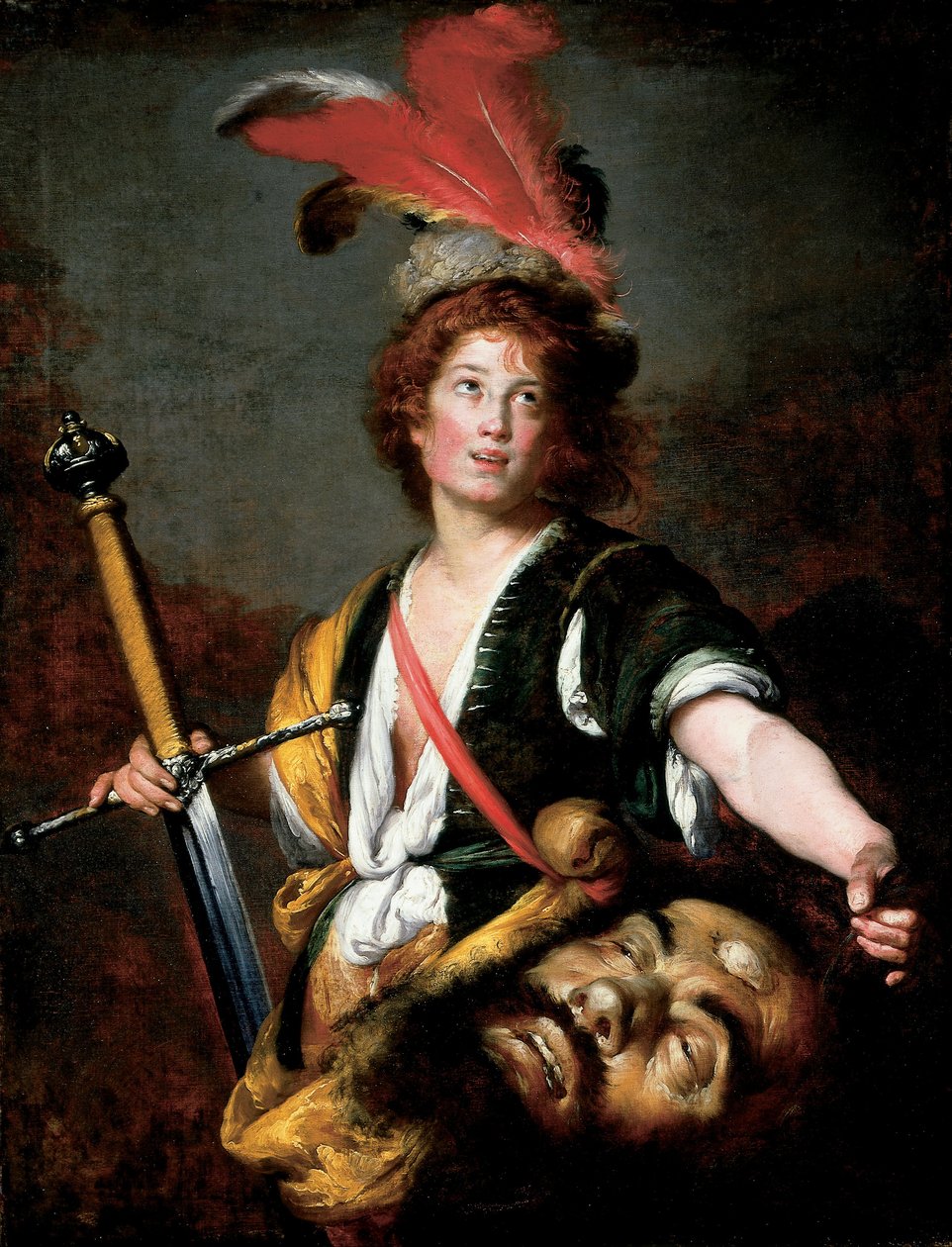 Dávid Góliát fejével alkotó: Bernardo Strozzi