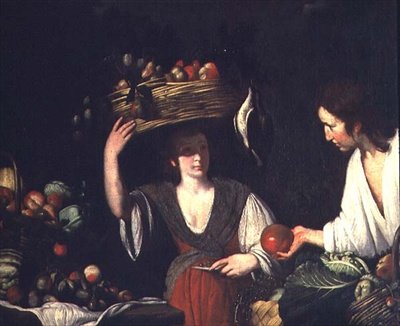 Gyümölcsárus alkotó: Bernardo Strozzi