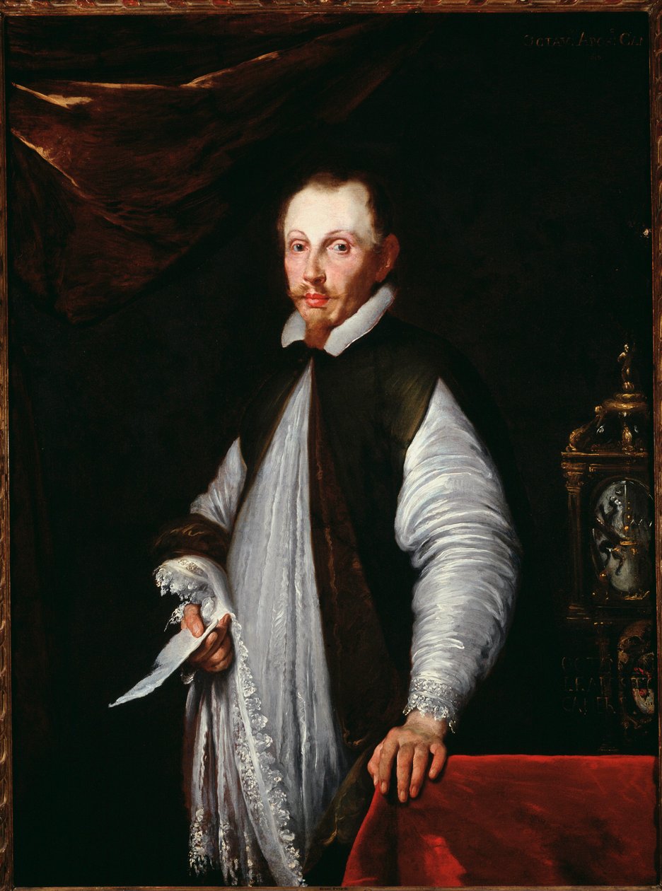 Ottaviano Raggi bíboros portréja (olaj, vászon alkotó: Bernardo Strozzi