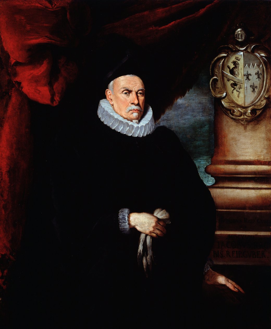 Giacomo Raggi, a Genovai Köztársaság szenátorának portréja (olaj, vászon). alkotó: Bernardo Strozzi