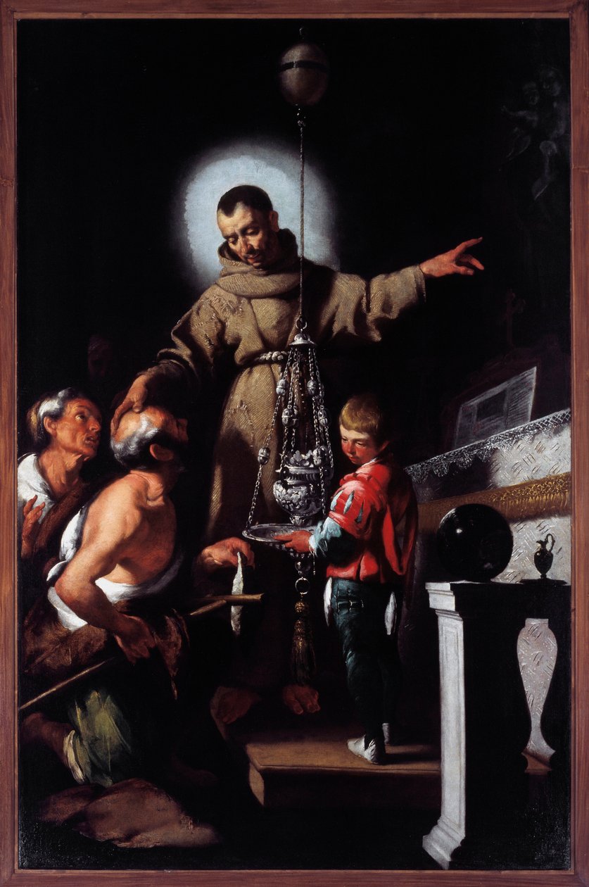 Alcalai Szent Didakosz portréja (olaj, vászon). alkotó: Bernardo Strozzi