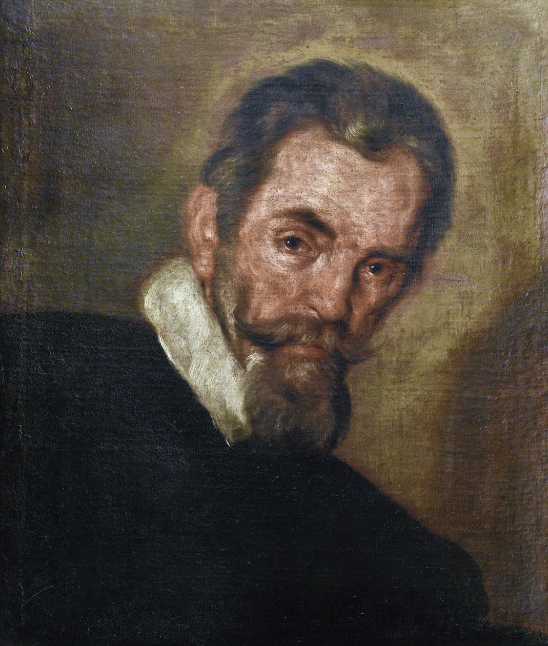 Claudio Monteverdi (1567-1643) zeneszerző portréja, Strozzi, Bernardo (1581-1644) Magángyűjtemény alkotó: Bernardo Strozzi