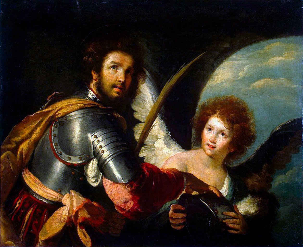 Szent Secundus és Angyal”, 1640. alkotó: Bernardo Strozzi