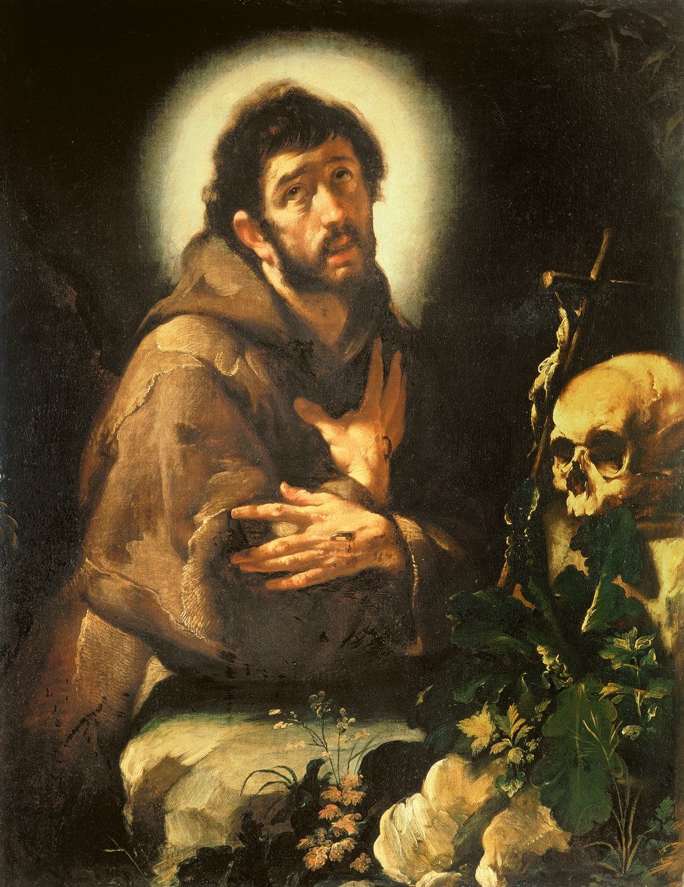 Szent Ferenc extázisban, 1615-1818 körül alkotó: Bernardo Strozzi