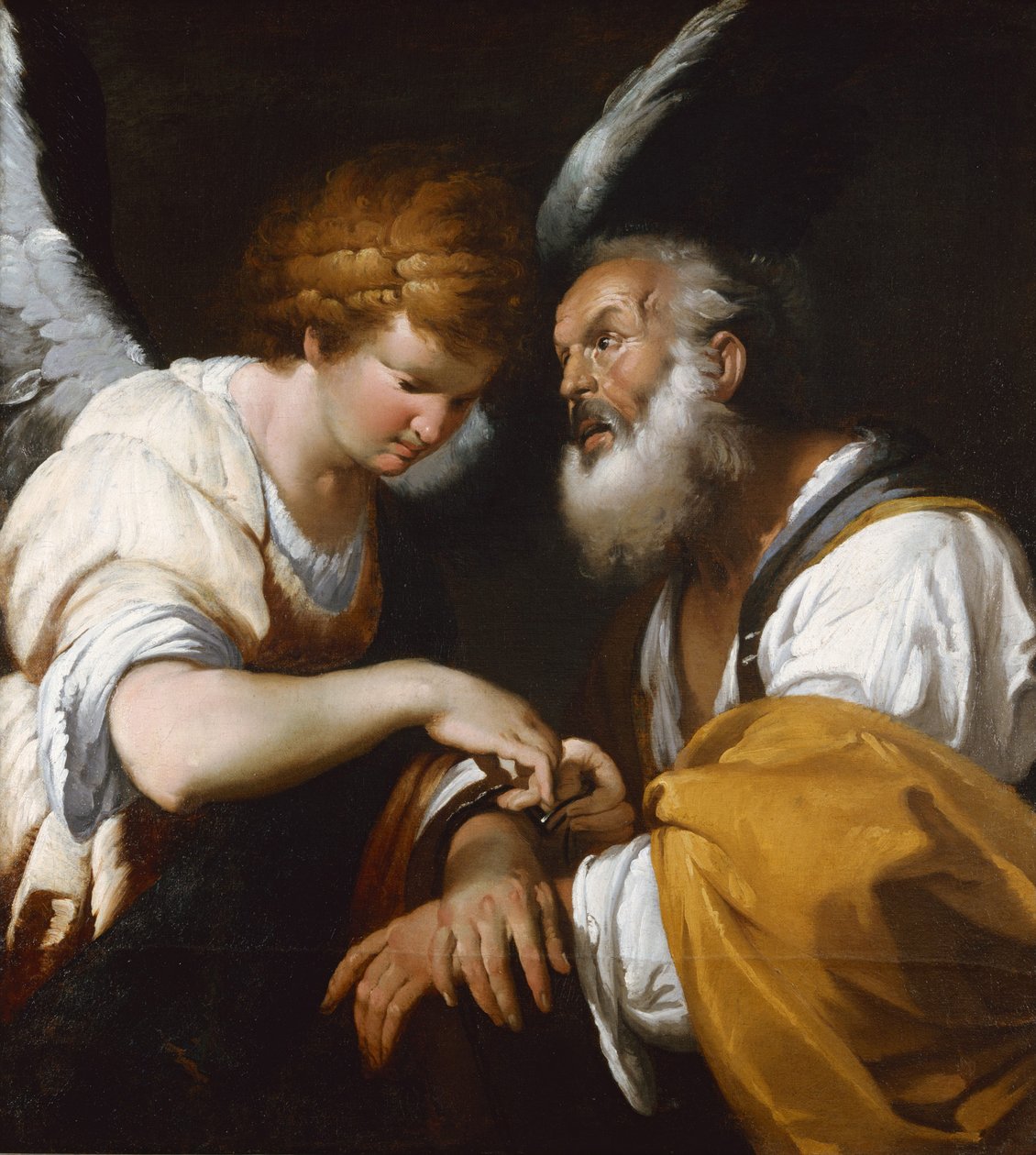 Szent Péter felszabadulása, c. 1635 alkotó: Bernardo Strozzi