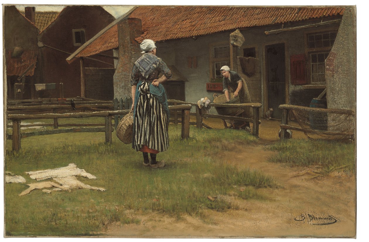 Mosónap (olaj, vászon) alkotó: Bernardus Johannes Blommers or Bloomers