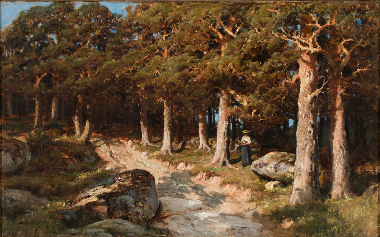 Nő az erdőben alkotó: Berndt Lindholm