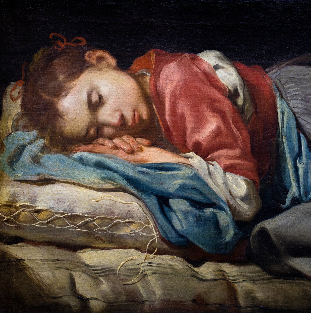 Alvó lány alkotó: Bernhard (fl.1624 87) Keil