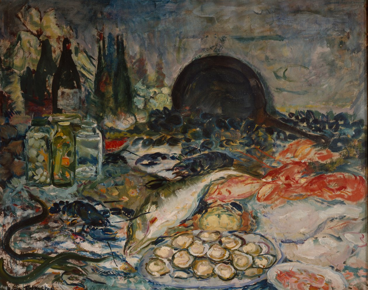 Nature Morte (olaj, vászon) alkotó: Bernhard Dorotheus Folkestad