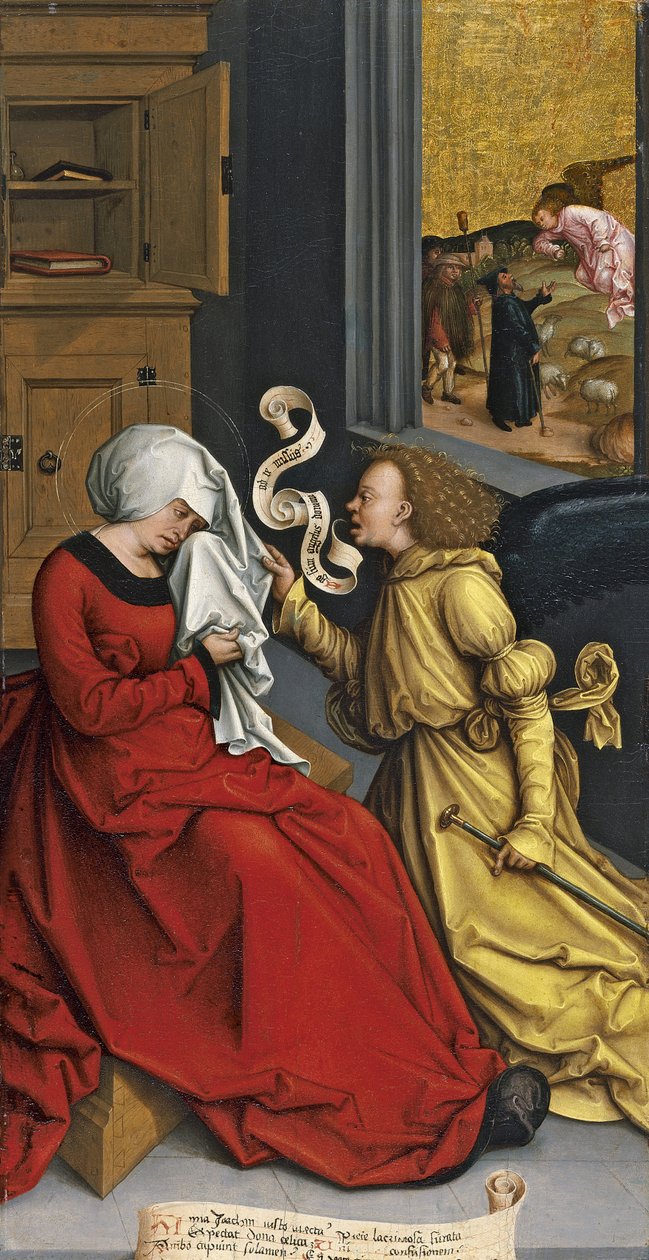 Az Angyali üdvözlet Szent Annának, kb. 1505-1510 alkotó: Bernhard Strigel