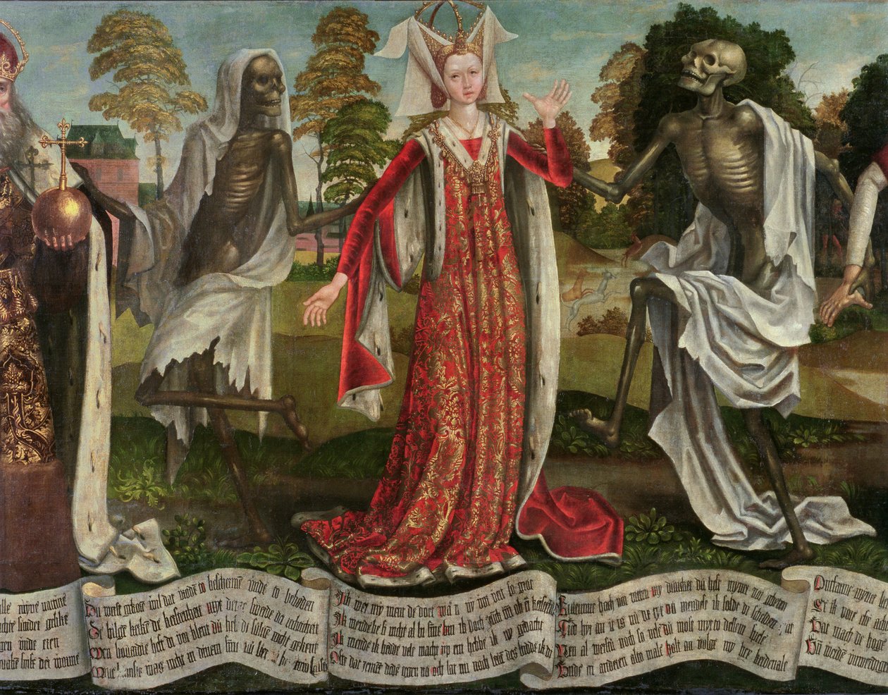 Danse Macabre: Császárnő (részlet) (lásd: 197686, 197687) alkotó: Bernt Notke