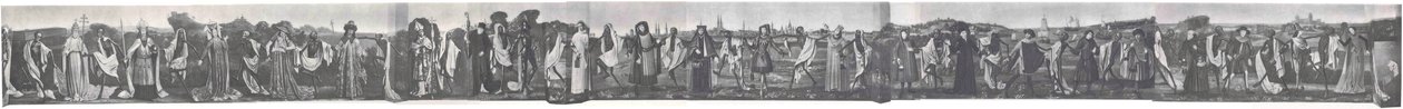 Lübeck Danse Macabre háború előtti fotója, 1463 alkotó: Bernt Notke