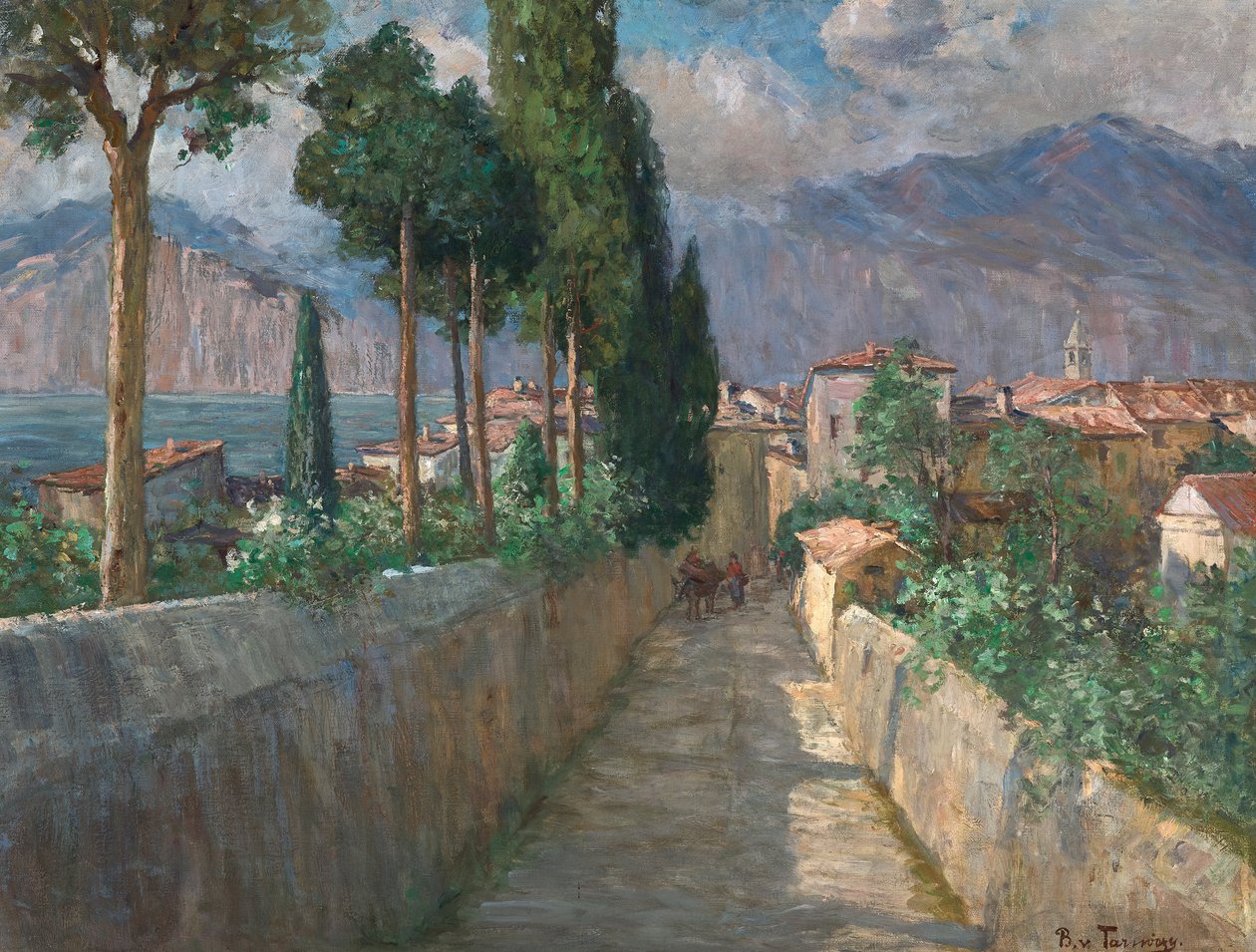 Sikátorok Malcesine-ben alkotó: Berta von Tarnóczy Sprinzenberg