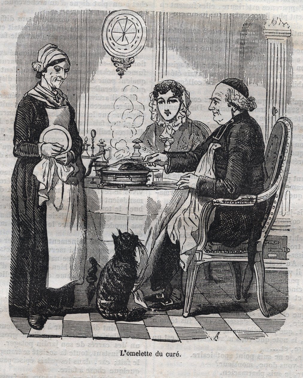 A gyógymód omlettje – Jean Anthelme Brillat Savarin (Brillat-Savarin) „La Physiologie du gout” vésése alkotó: Bertall