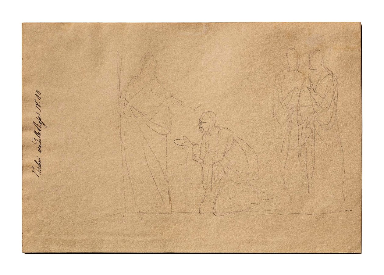 Christus und die kanaanäische Frau alkotó: Bertel Thorvaldsen