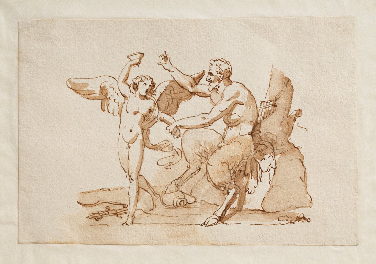 Pan és Cupido alkotó: Bertel Thorvaldsen