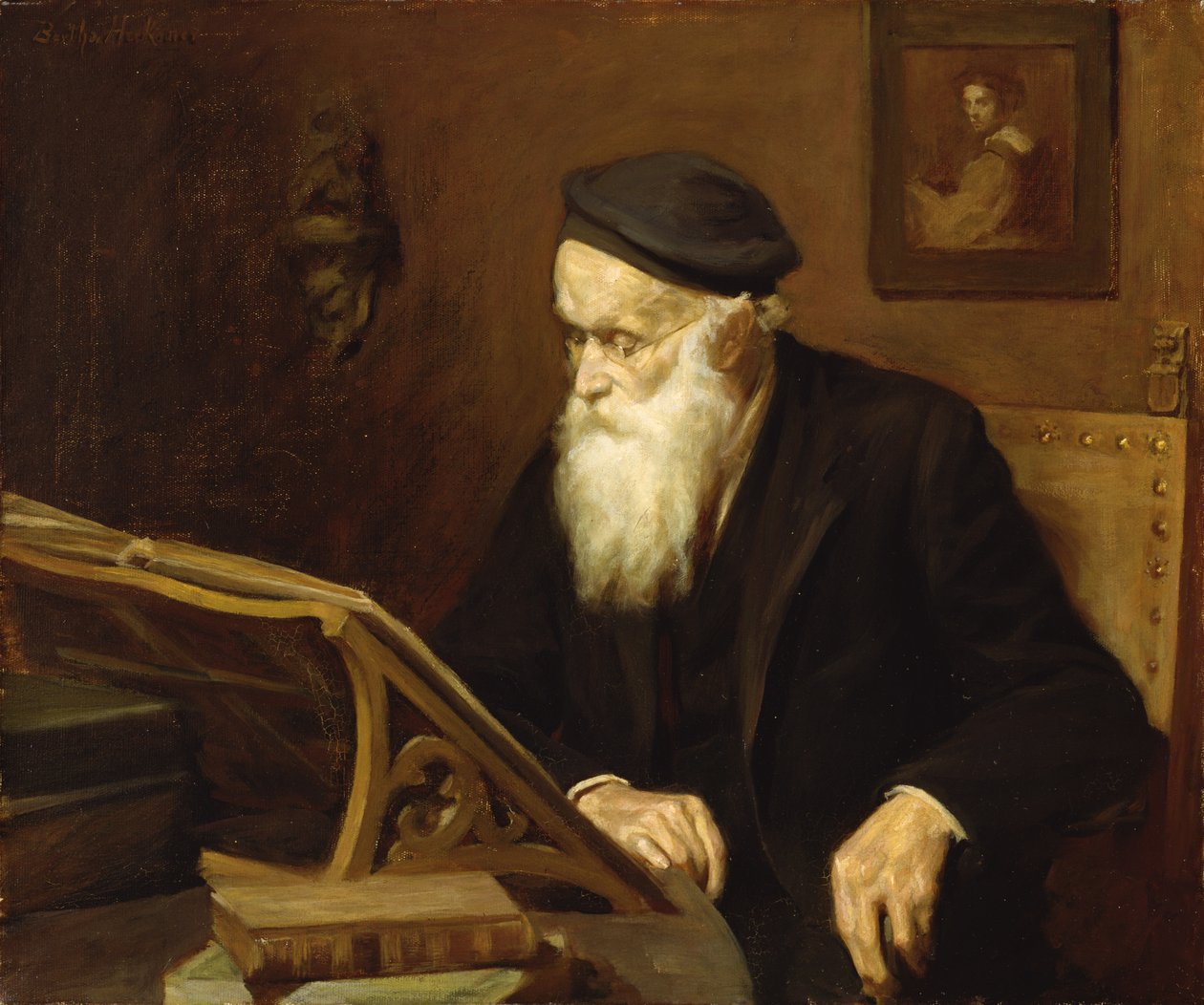 A könyvmoly, 1915 alkotó: Bertha Herkomer