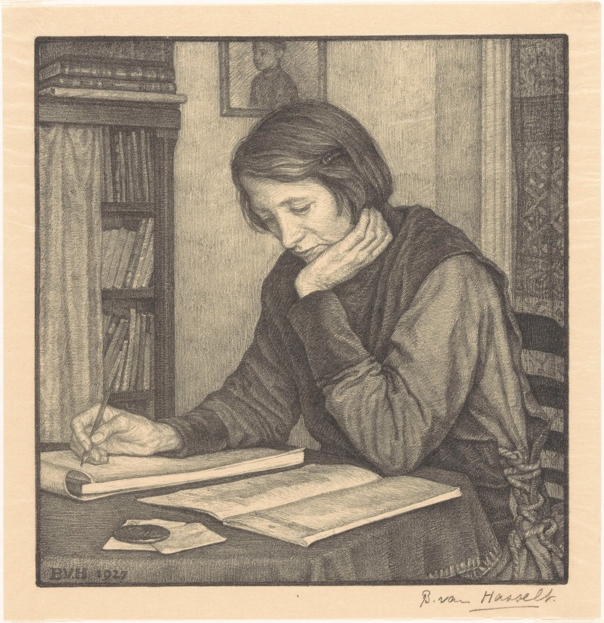 Sanne Bruinier portréja alkotó: Bertha van Hasselt (signed by artist)