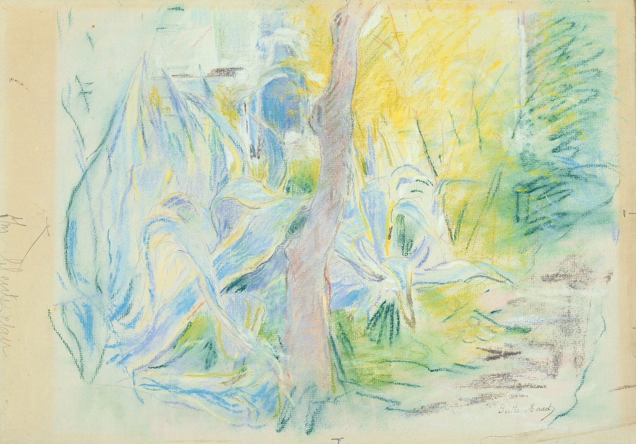 Aloes a Villa Rattiban, 1889 (pasztell, papíron) alkotó: Berthe Morisot