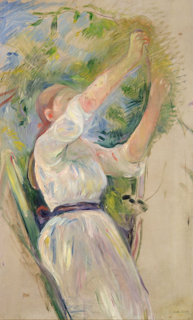 Cseresznyét gyűjtő lány, 1891 alkotó: Berthe Morisot