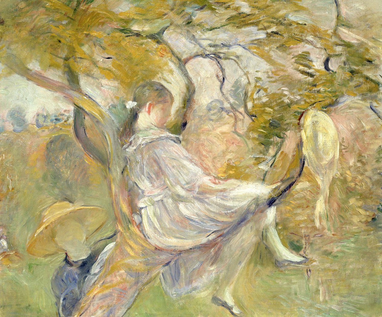 Az Almafában, 1890 alkotó: Berthe Morisot