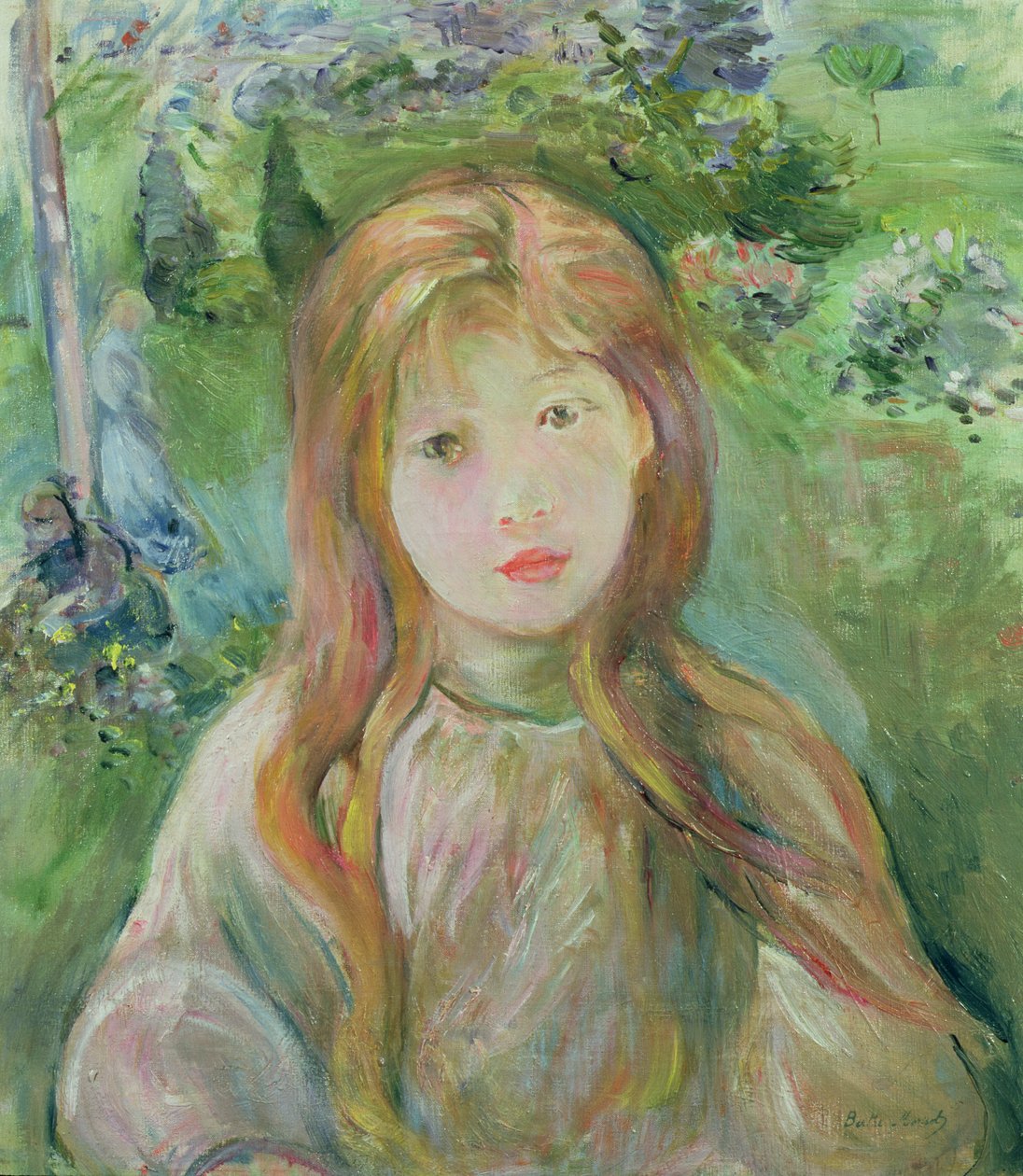 Kislány Mesnilben, 1892 alkotó: Berthe Morisot