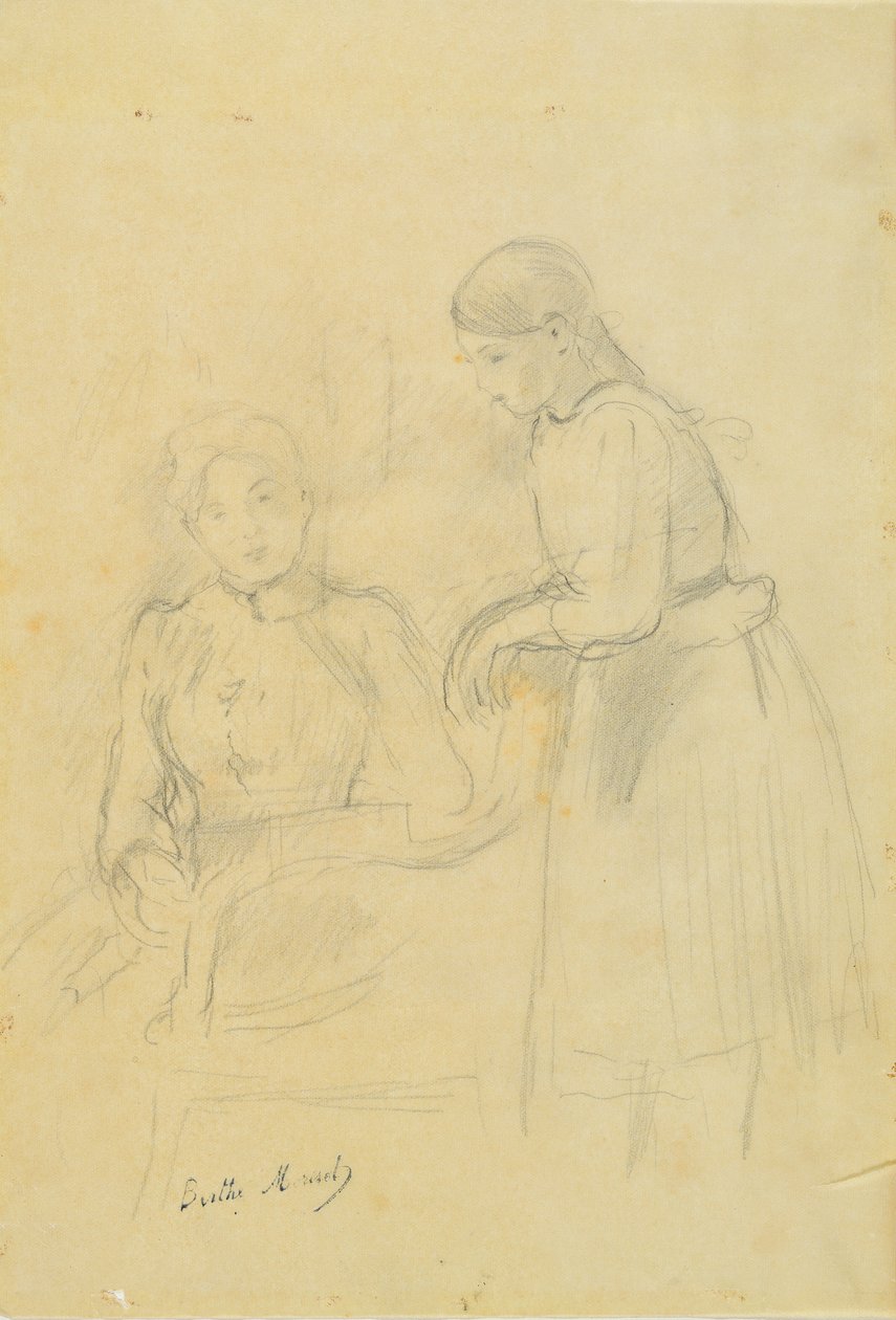 Alice Gamby és Julie Manet portréja, 1889 alkotó: Berthe Morisot