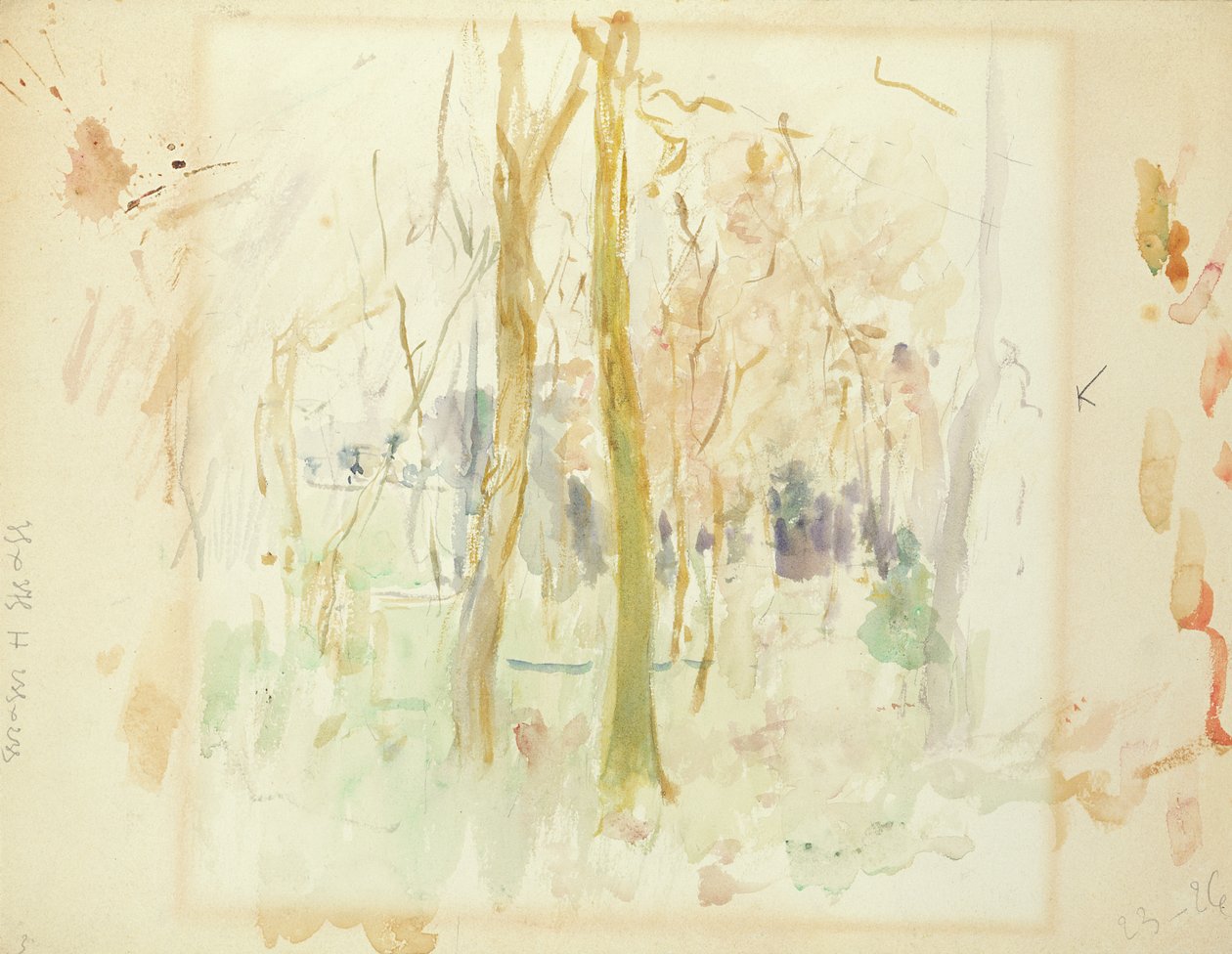 Vörös fák, 1885 alkotó: Berthe Morisot