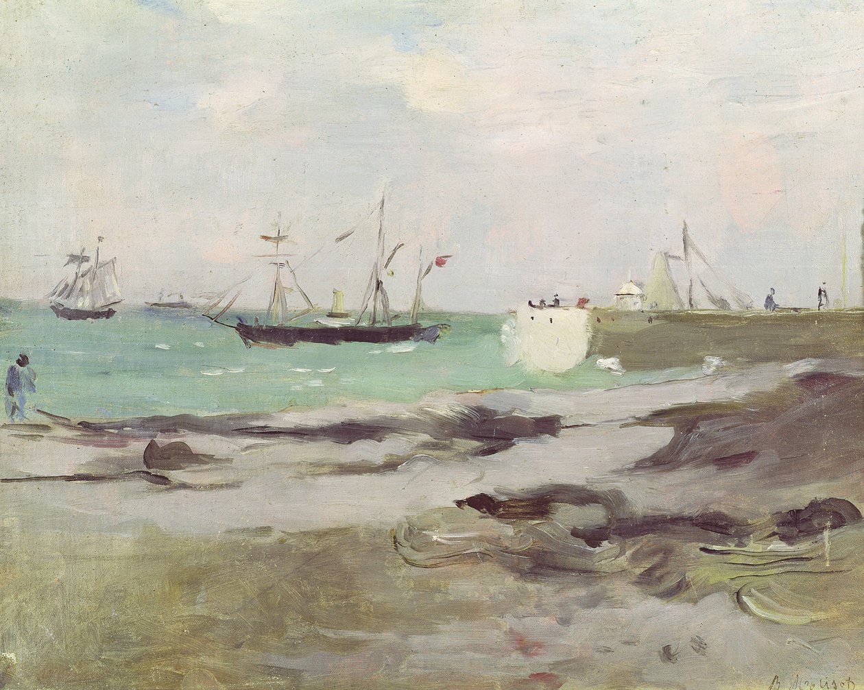 Boulogne kikötőjének bejárata, 1880 alkotó: Berthe Morisot