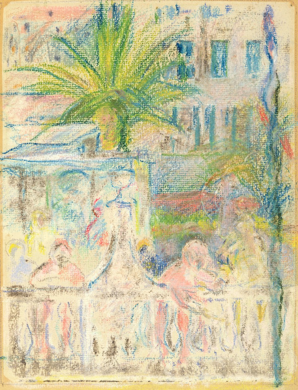 A nizzai karnevál, 1889 (pasztell, papír) alkotó: Berthe Morisot