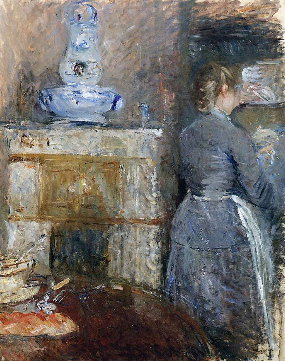 A Rouart étkezője, 1880 alkotó: Berthe Morisot
