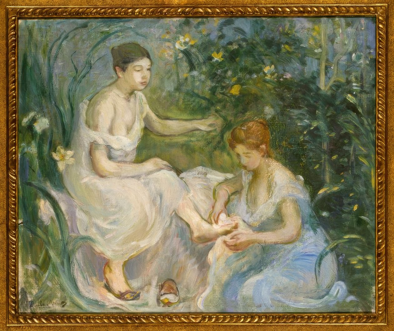 B. Morisot, A fürdő / Festmény, 1894 alkotó: Berthe Morisot