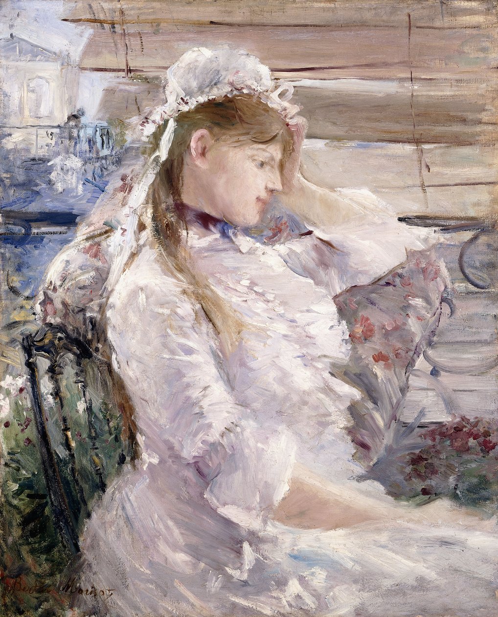 A vakok mögött, 1879 alkotó: Berthe Morisot