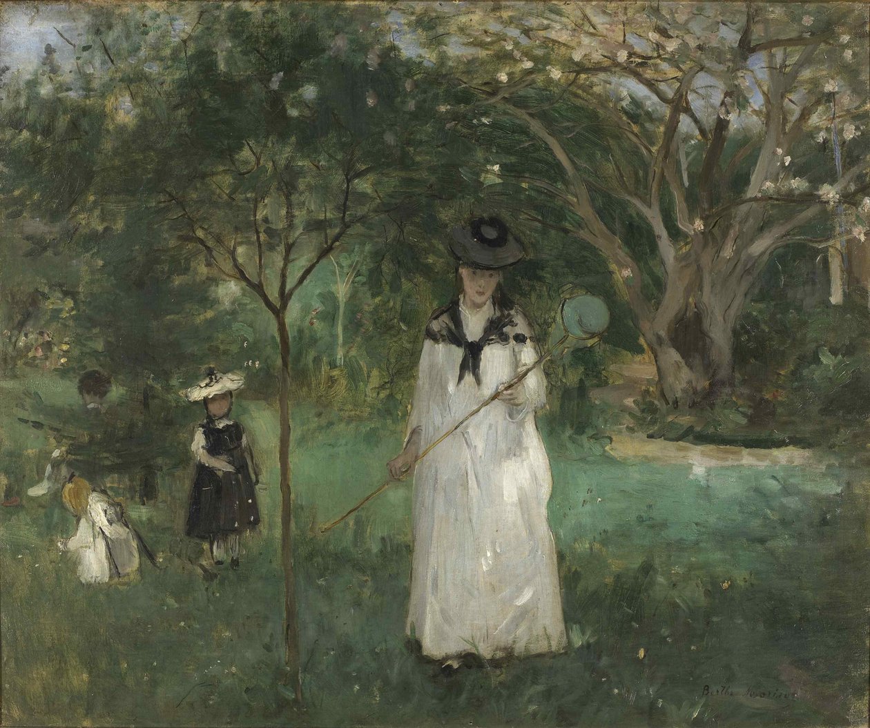 A pillangóvadászat, 1874. alkotó: Berthe Morisot