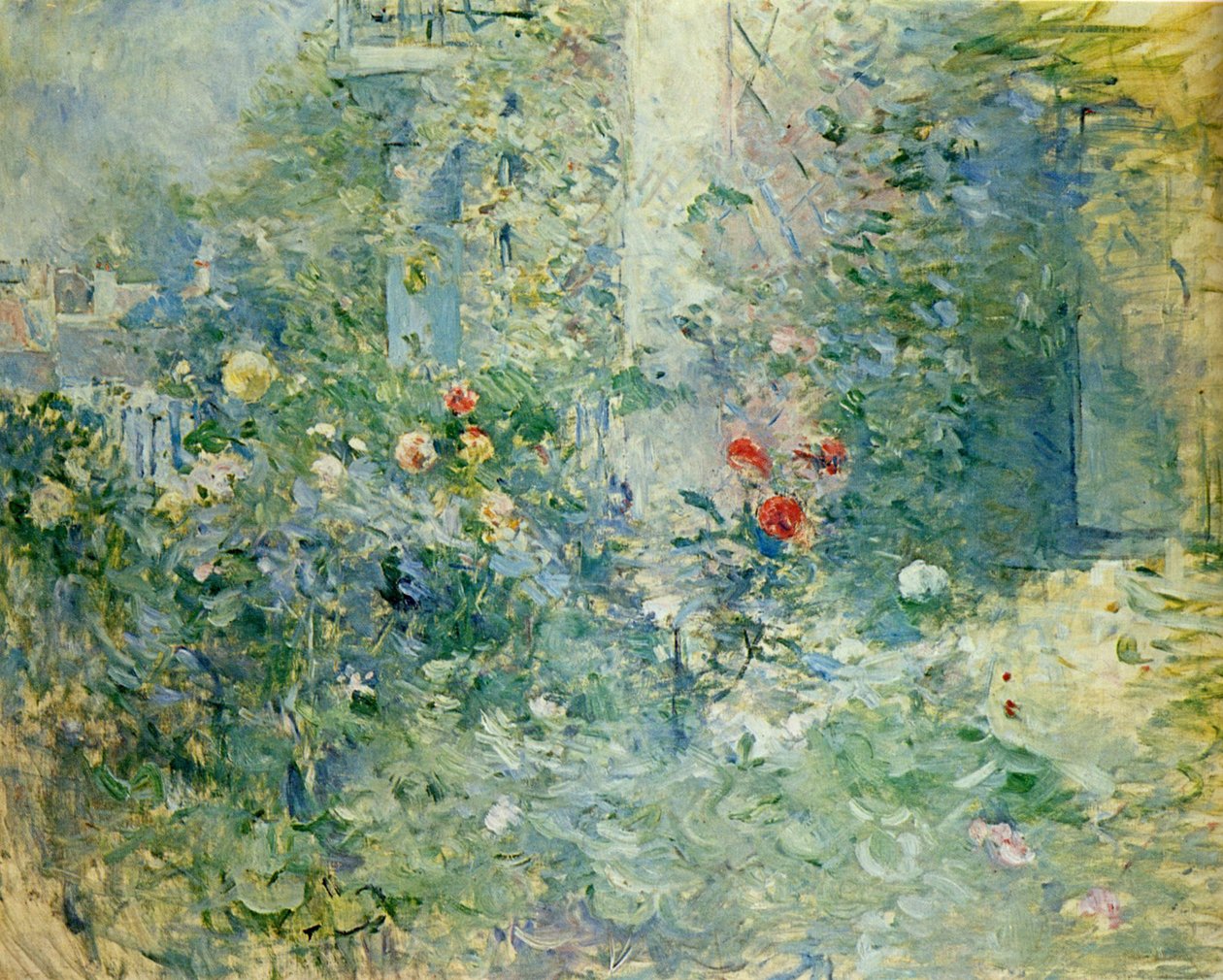 Kert Bougivalban A kert Bougivalban, 1884 alkotó: Berthe Morisot