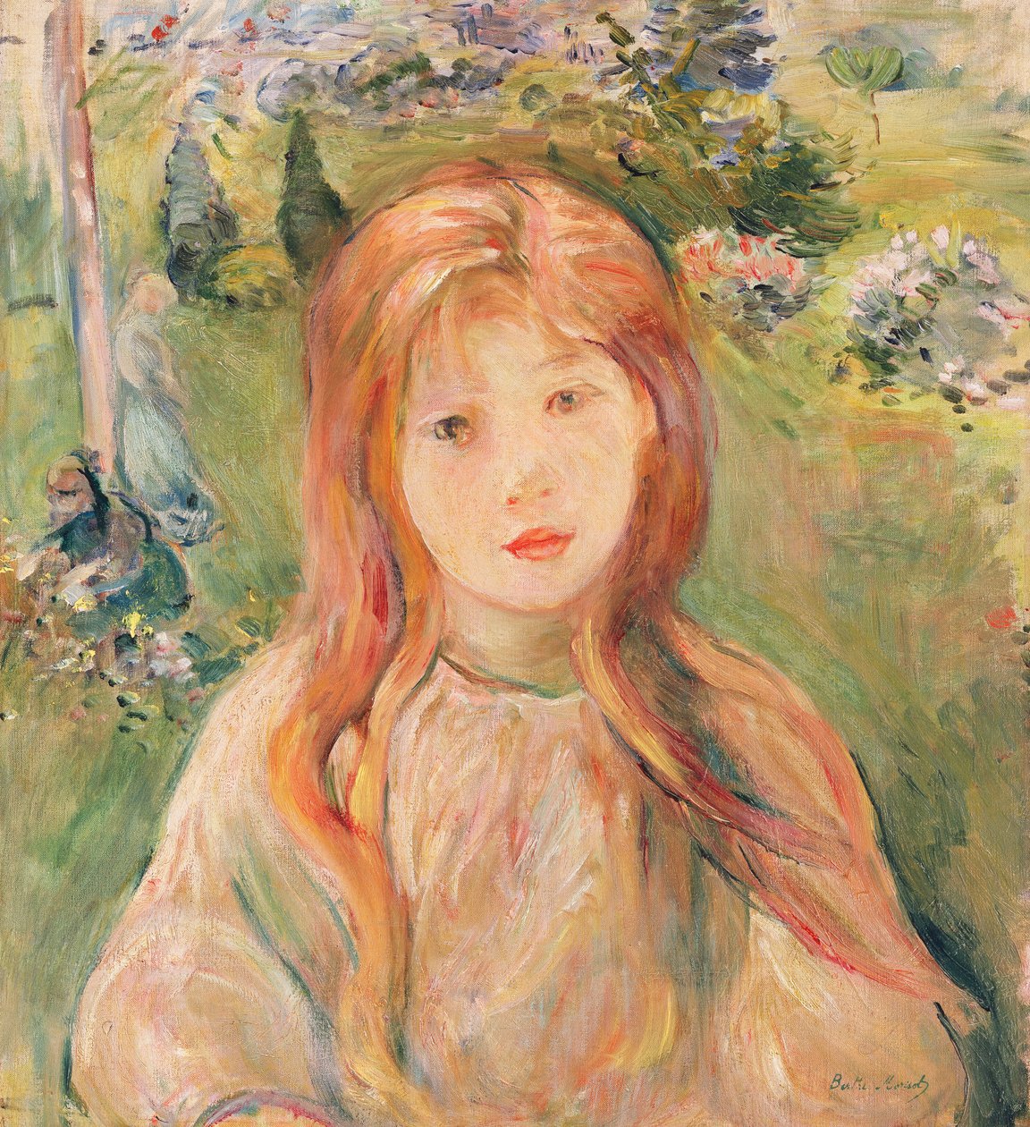 Lány Mesnilben, 1892 alkotó: Berthe Morisot