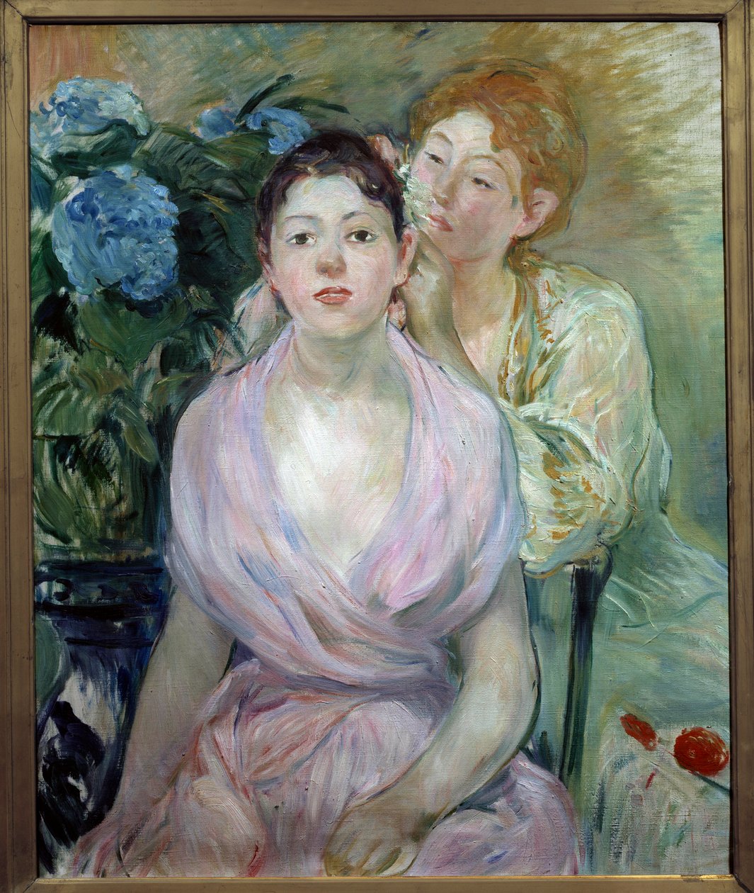 Hortenzia vagy mindkét nővér. Berthe Morisot festménye (1841-1895) alkotó: Berthe Morisot