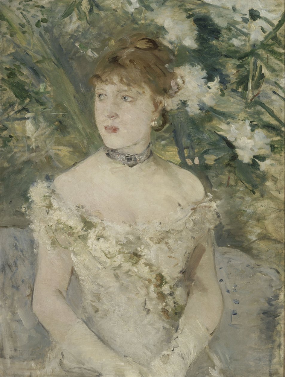 Fiatal nő a bálon alkotó: Berthe Morisot