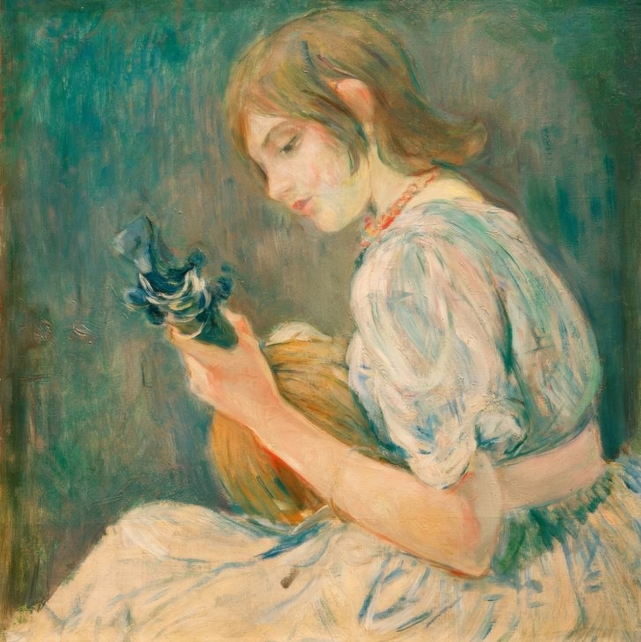 A mandolin alkotó: Berthe Morisot