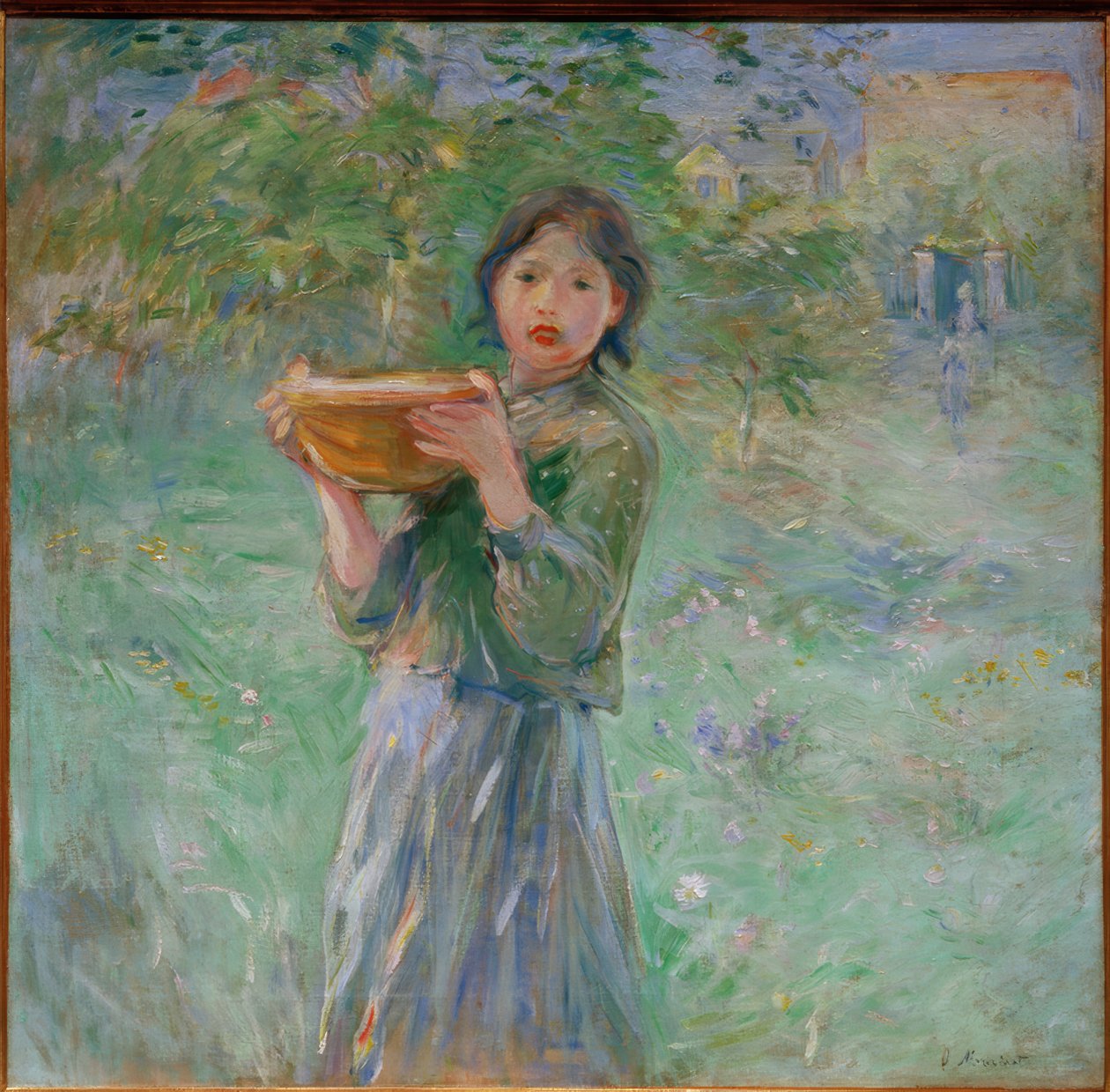 A tejes tál alkotó: Berthe Morisot