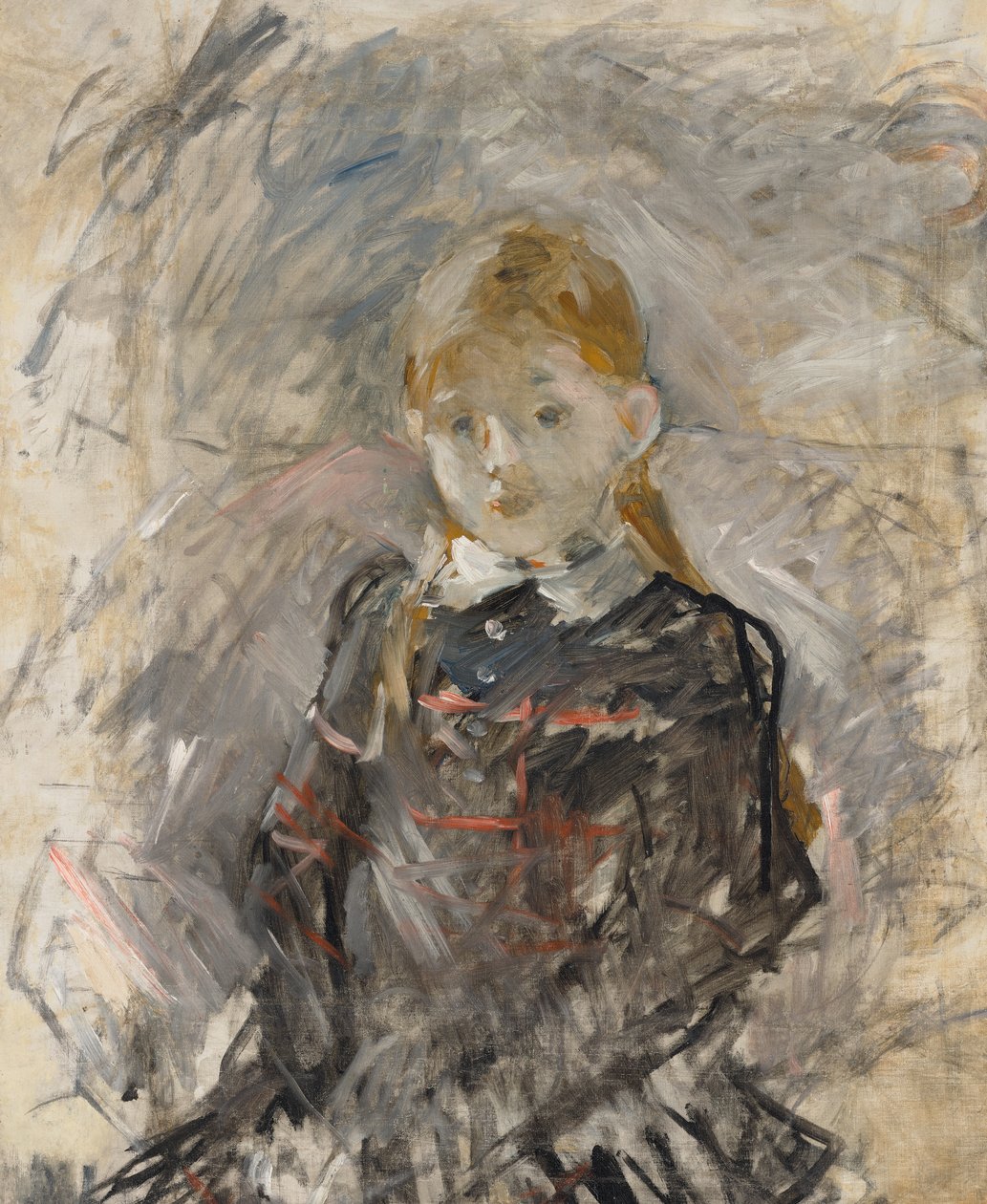 Kislány szőke hajjal alkotó: Berthe Morisot