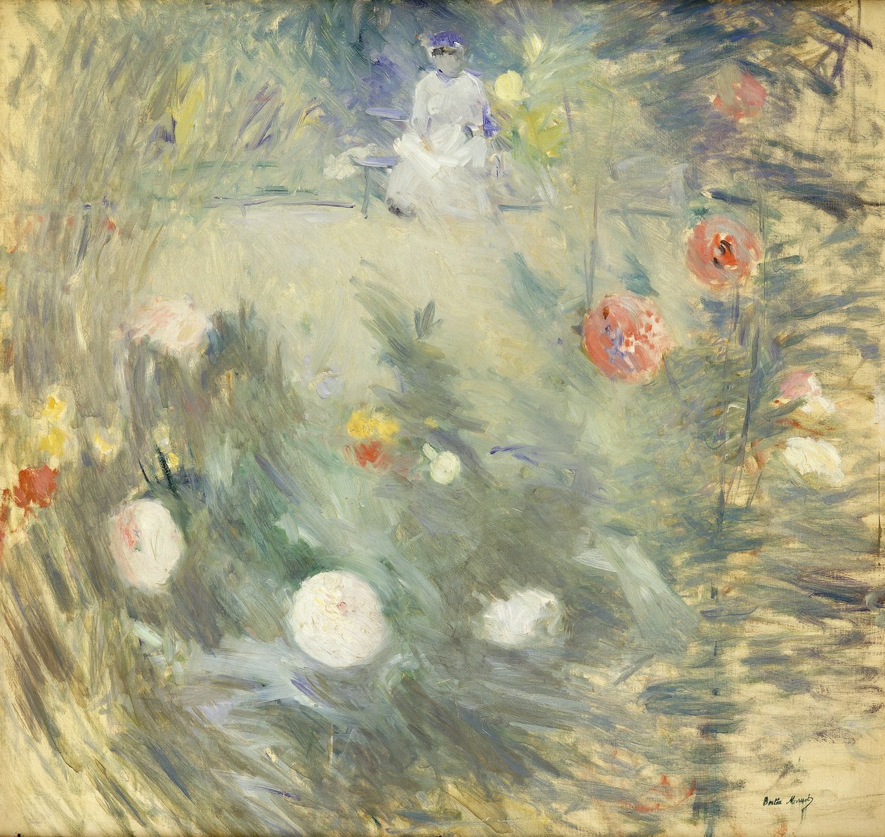 Dada a kert végén; Dajka a kert alján, 1880 alkotó: Berthe Morisot
