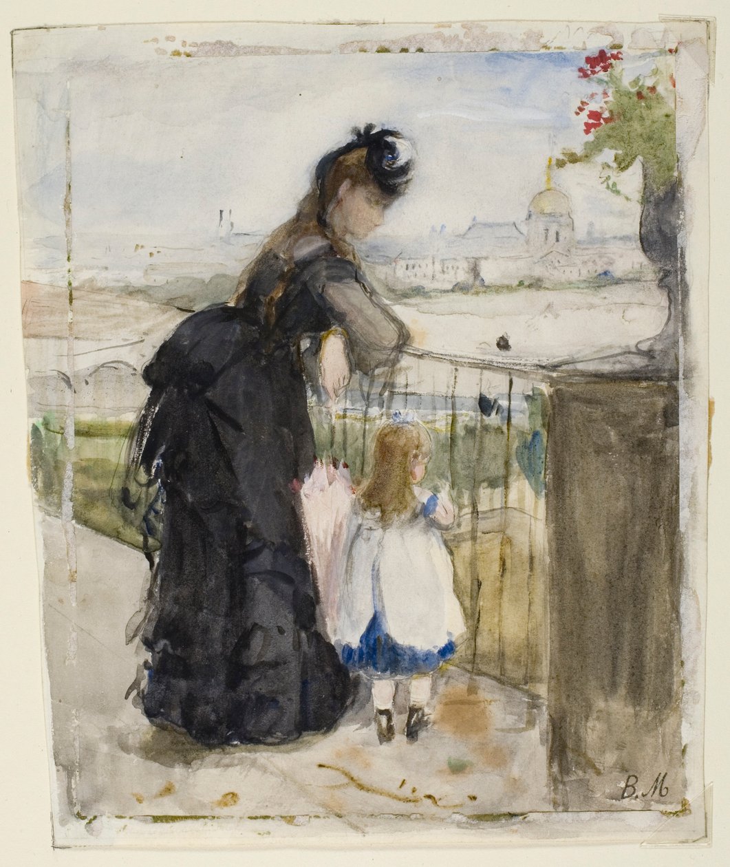 Az erkélyen alkotó: Berthe Morisot