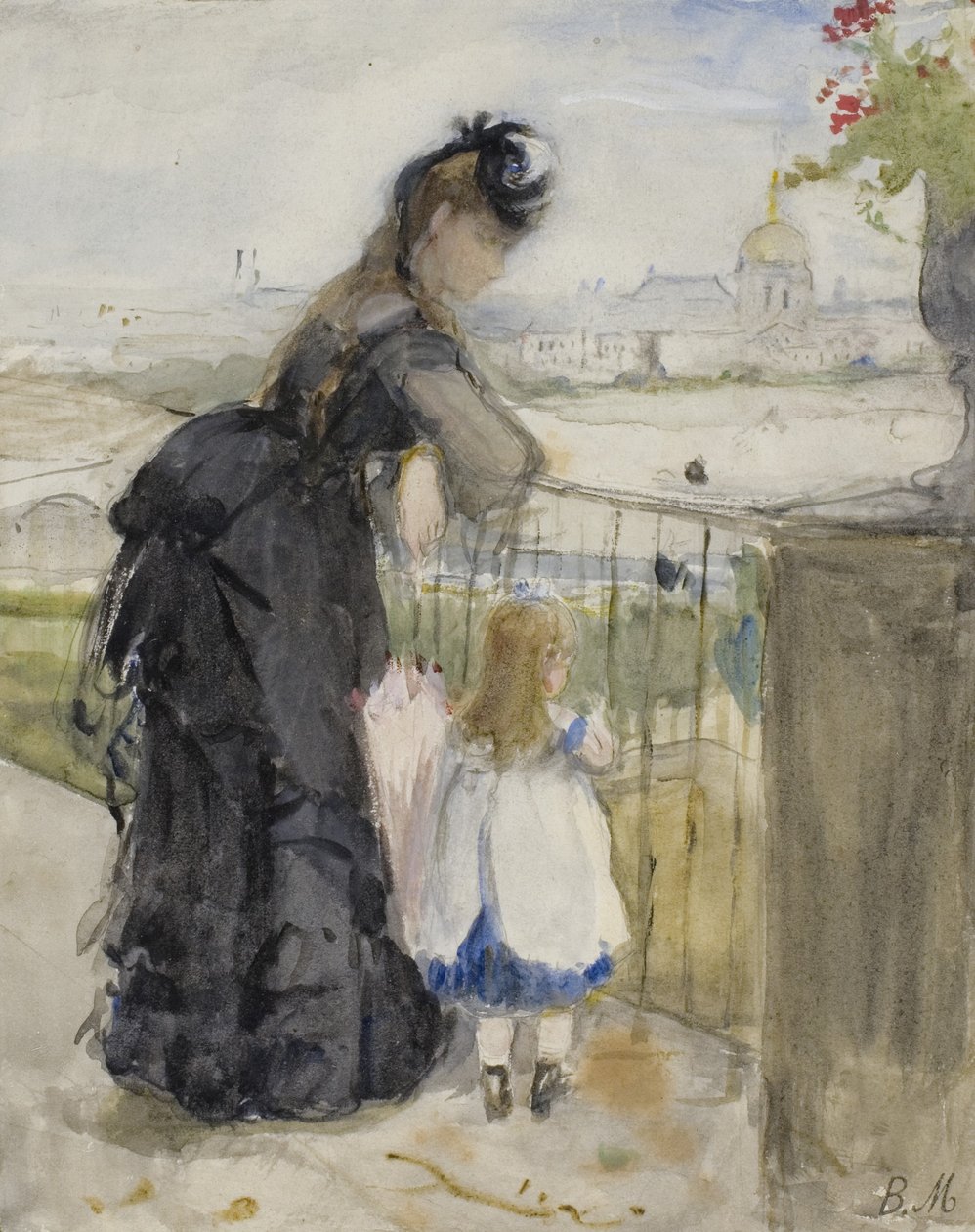 Az Erkélyen, 1871-72 alkotó: Berthe Morisot