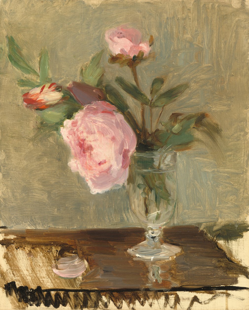 Pünkösdi rózsa, c. 1869. alkotó: Berthe Morisot