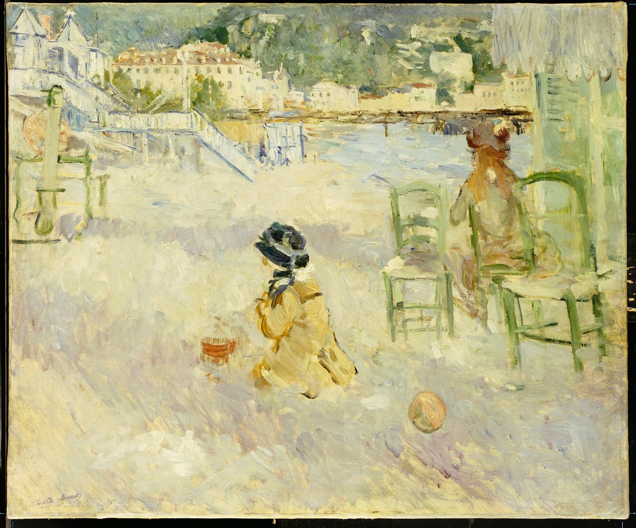 A nizzai tengerpart, 1882 alkotó: Berthe Morisot